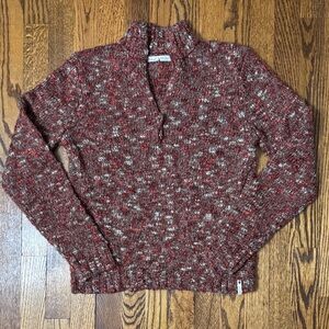 Woolrich Quarter Zip Wool Sweater SZ S